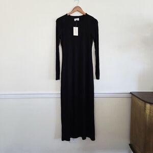 Target Universal Thread Elegant Black Long Sleeve Sheath Dress Rayon Lined